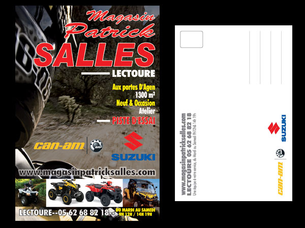 carte postale publicitaire