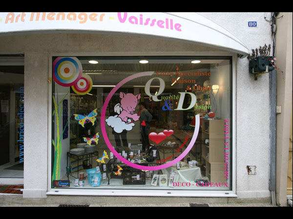  stickers exterieurs, relooking magasin