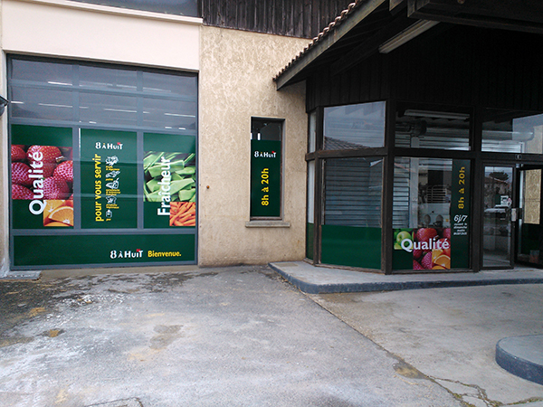  stickers exterieurs, relooking magasin